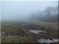 Muddy track north of Hamilton in LE7 3AT