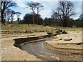 River sculpted beach near Barnbougle in EH30 9TQ