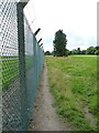 Western boundary fence at Birmingham Airport in B37 7EE