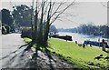 Taplow: The Thames and private part of River Road in SL6 1UP