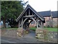 Lych gate at Blurton church in ST3 3BJ