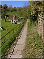 Footpath east of the church, Kimmeridge in BH20 5PH
