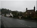 Houses beside the road between Broseley and Benthall in TF12 5QT