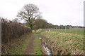 Footpath by stream in OX33 1EH