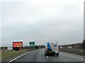 The A11 eastbound, approaching junction for Red Lodge in IP28 8WU