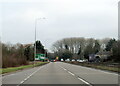 The A11 eastbound near Barton Mills turning in IP28 7LL
