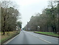 The A1065 heading north from Barton Mills in IP28 7LL