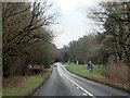 The B1107 Thetford Road at High Lodge Thetford Forest in IP27 0TE
