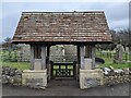 Gate and churchyard, St Bridget's Church, Brean in TA8 2SE
