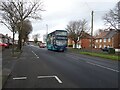 Arriva bus on Lynn Road (B1316) in NE29 8AR