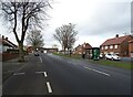 Bus stop and shelter on the B1316 in NE29 8AR