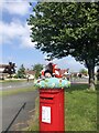 Jolly topper for a postbox on Ffordd Penrhwylfa in LL19 8AB
