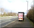 Bus stop and shelter on Howden Road (A187) in NE29 6EE