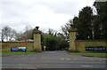Gates to Newcastle Racecourse and golf course in NE13 6PR