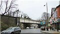 Main line railway bridge over Stockport Road in M12 4WB
