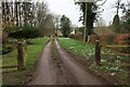 Entrance track for Old Hall Farmhouse in Swanton Novers