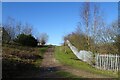 Track beside the railway in WF9 4BW