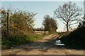 Public footpath and track to Nevards Farm in Layer Breton