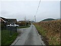 Little lane heading out of Carno in SY17 5JT