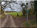 Track crossroad west of Banterwick Farm in RG18 0SR