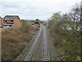 Railway towards Wigan in WN3 5UT
