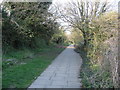 Footpath linking Shakespeare Road and Popley Way in RG24 9AJ
