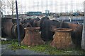 Study in rust, land drainage company's yard, Strubby (1) in Strubby with Woodthorpe
