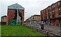 Giraffe mural, Shettleston Road in G32 7BN