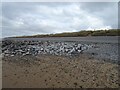 Sea defences and promenade, Ffrith Beach in LL19 7YS