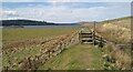 Path on the built up bank by the Gryfe Reservoir conduit in Inverclyde