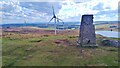 The trig point on Corlick Hill in PA15 3AB