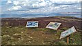 Information boards near the summit of Corlick Hill in PA15 3AB
