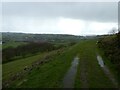 Hillside path above Tregynon, Powys in SY16 3EP