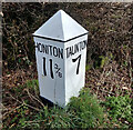 Old Milepost by the B3170, Otterford parish in TA3 7EA