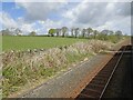 From a Chester-Holyhead train - Farmland and crossing near Gaerwen Isaf in LL60 6DD