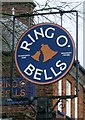 Sign for the Ring O' Bells public house, Weaverham in CW8 2ST