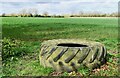 Podmore: Large tyre used to block field access in NR19 2NT