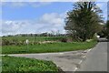 Gressenhall: Litcham Road with Longham Lane going left in NR20 4HQ