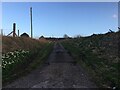 Access road to Smithfield Farm in AB15 8PS