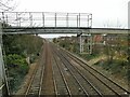 Railway lines approaching Doncaster from Sheffield in DN5 7AB