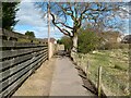 Path from playing fields to Brackenhill Road in ML8 5FF