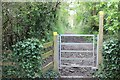 Gate on footpath to Pincheston in SA70 8SG