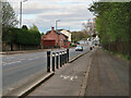 Cycle lane and the A74 at Broomhouse in G71 7PW