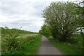 Cycle path passing Rothwell Interchange industrial park in WF3 4BY
