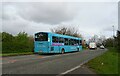 Arriva bus on the A547, Abergele in LL22 9AT