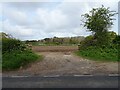 Field entrance (footpath) off the A5151 in LL18 6AN