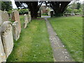 Path out of Lowick Churchyard in NN14 3BY