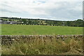 Drystone wall and pasture by A59 in HG3 2SF