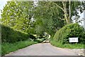 East Hanningfield, Pan Lane: A private driveway leading to Hill Farm Cottages in CM3 8BJ