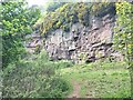 Rock climbing in the Old Quarry at Kirriemuir in DD8 4DW